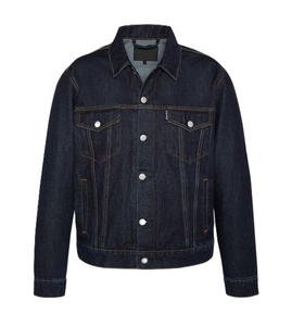 Veste en jean à manches longues pour homme, grande taille, coton respirant de haute qualité, vêtement d'extérieur décontracté pour l'hiver, logo personnalisé - Product Image 6