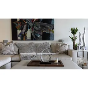 Escultura Metálica Hecha a Mano de Alta Gama, Arte Decorativo Elegante para Salas de Estar de Diseño, Escultura Metálica de Lujo para Pedidos al por Mayor, Hierro Moderno - Product Image 4