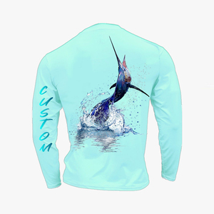 Chemise de pêche décontractée pour hommes, à manches longues, boutonnée sur le devant, pour activités de plein air, avec tissu léger à séchage rapide et protection UV - Product Image 2