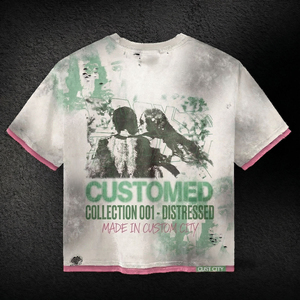 Custom Work Only Printed T-Shirt Men Short Sleeve O-Neck Cotton Casual Fit With Contrast Trim Pattern Design - Product Image 4