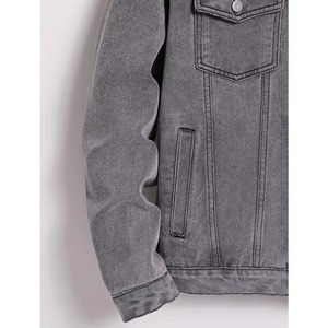 <b>Denim</b> <b>Jacket</b> for Men Custom Logo Design Premium Quality Comfortable Long Sleeve Jeans Outerwear Factory Direct Sale - Product Image 3