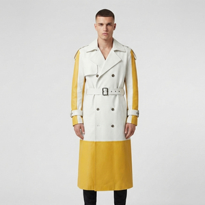 <b>Men's</b> Full Length Leather Trench <b>Coat</b> <b>Men</b> Double Breasted Leather <b>Long</b> <b>Coat</b> Boys Waist Belt 100% PU leather Trench <b>Coat</b> - Product Image 6