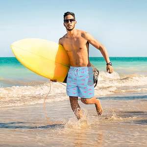 Personalizado de secado rápido a prueba de agua para hombre de verano vacaciones playa desgaste tablero pantalones cortos de 4 vías Strech natación bañadores pantalones cortos de malla para los hombres - Product Image 6