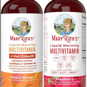 ชุดผลิตภัณฑ์ดูแลเส้นผมออร์แกนิคพรีเมียม Mary Ruth วิตามินไบโอตินชนิดน้ำสำหรับการเจริญเติบโตของเส้นผม ป้องกันรังแค ป้องกันผมร่วง บำรุงผิวให้แข็งแรง - Product Image 1