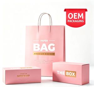 OEM/ODM Custom Luxury Paper <b>Gift</b> & Shopping <b>Bags</b> with High-End Finishing Personalized Logo Customizable Box Type - Product Image 1