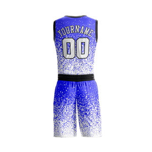 Ensemble de maillots de basket-ball personnalisés à sublimation intégrale pour hommes, respirants, à séchage rapide, uniformes d'équipe de basket-ball, vêtements de sport d'entraînement, vente en gros - Product Image 4