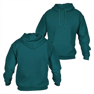 Sweat à capuche décontracté doublé pour homme en tissu French Terry pour la gym, le fitness et la saison hivernale, motif lettres - Product Image 3
