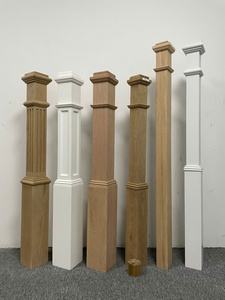 Beauty <b>Box</b> Newel Post Red Oak Solid Wood Eco-Friendly in Traditional Bacony Staircase Railings EFS-4090RP - Product Image 4