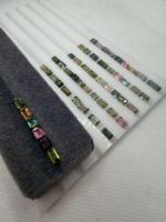 Tourmaline 100% Naturelle Multicolore Taille Baguette Effilée 9x4-5x3MM 52 pièces 31 Carats Zehra Gems Bijoux Effet de Couleur Africain