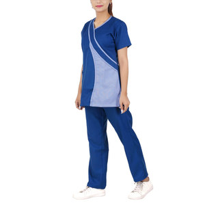Tenues d'infirmière respirantes de bonne qualité pour femmes, en coton, à manches courtes - Product Image 3