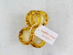 Colorful Acrylic Napkin Ring Circle Shape Modern Design Jewelry Set for Women Fashion Accessories - Product Image 6