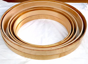 Cerceau de tambour en bois de saule de 10 pouces de diamètre, tambour chamanique de haute qualité, cerceau en bois de chêne rouge premium - Product Image 2