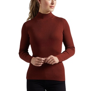 Sudadera de cuello alto de algodón de gran tamaño, informal, de color liso, para estar en casa en invierno, personalizable, superventas - Product Image 1