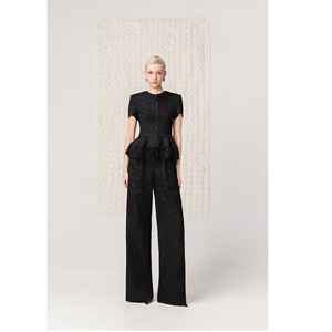 Camisa Elegante para Mujer al por Mayor, Cuello Redondo con Volantes, Manga Corta, Lino Premium, Tallas Grandes, Blusas y Camisas para Mujer - Product Image 6