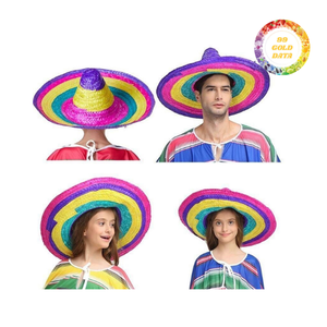 Sun Protection Mexican Sombrero Straw <b>Hats</b> <b>Summer</b> Travel - Product Image 3
