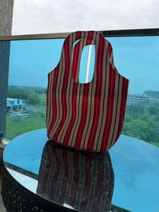 Fashion Outdoor Tote high fashion <b>Bag</b> with Zipper Closure made of recycled <b>nylon</b> hand <b>bags</b> made in India handmade ecofriendly - Product Image 3