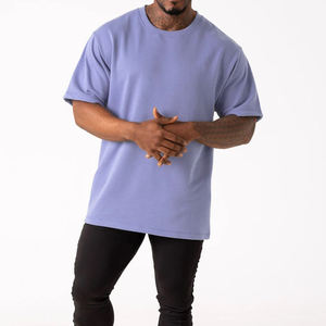 T-shirt Homme Oversize Personnalisé 100% Coton Épais 300 g/m² Motif Uni Streetwear Été Livraison Rapide - Product Image 6