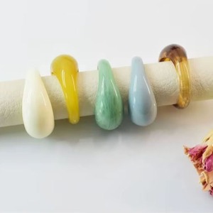 Trendy Bulk Resin Fashion Rings – Handmade Women’s Jewelry for Beach, Party & Everyday Style - Product Image 3