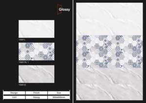 Carreaux muraux en céramique modernes à haute brillance 30x60 cm (12x24 pouces) – Revêtement mural décoratif pour salles de bain et cuisines élégantes - Product Image 5