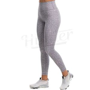 Venta al por mayor ropa de fitness sublimación impresión Leggings pantalones de entrenamiento lisos deporte gimnasio mujeres Leggings - Product Image 2