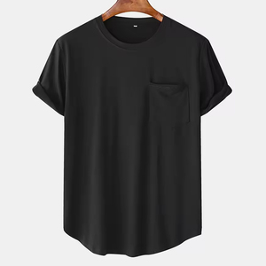 T-shirt en toile 100 % coton à manches courtes pour homme, fabriqué avec des tissus écologiques, étiquette personnalisée, faible quantité minimale de commande, vêtements - Product Image 1