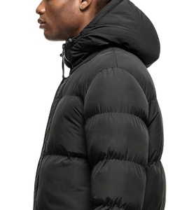 Chaqueta de invierno negra de moda, abrigo largo acolchado para hombre, abrigo largo grueso y cálido para hombre, chaquetas acolchadas. - Product Image 3