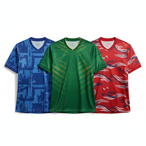 2025 Custom Soccer Jerseys New Style Digital Printing 100% Polyester 3D Embroidery <b>Light</b> Weight Team Name Short Sleeve Front - Product Image 6