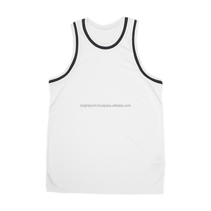 Maillot de basket-ball personnalisé pour hommes, style Lakers, débardeur, vêtements de sport 100 % polyester, tenue d'équipe unisexe, respirant, blanc uni - Product Image 1