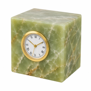 2026 Impex Pakistan Onyx Polished Roman Numeral Analog Desk <b>Clock</b> with Alarm Decorative Office Table <b>Clock</b> - Product Image 3