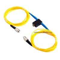 Kabel Patchcord Fiber Singlemode SMF-28e FC/UPC dengan Attenuator Mekanis yang Dapat Disesuaikan >60dB Return Loss untuk FTTH/FTTA/FTTx/Data Center