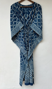 Vestido Kaftán Casual de Verano sin Mangas con Estampado Floral Tropical Digital, de Algodón, para Mujer, Islas del Pacífico Asiático, Disponible en 10 Tallas - Product Image 2