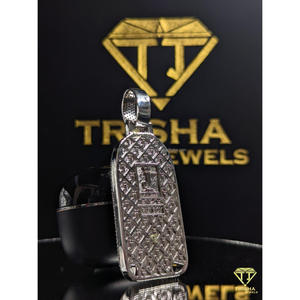 Colgante para Llaves de Coche Estilo Hip Hop para Hombre, Plata de Ley 925 con Moissanita Certificada GIA, Joyería de Lujo Brillante, Trisha Jewels - Product Image 6