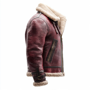 PREMIUM FUR <b>LEATHER</b> <b>JACKET</b> HEAVY DUTY FOR FORMAL WEAR. This one Screams Money and Durability. Winter <b>Jacket</b> that actually lasts - Product Image 4