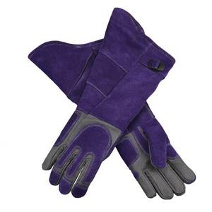 Guantes de Trabajo de Seguridad de Cuero Vacuno Resistentes al Calor para Soldadura Industrial TIG MIG Argón - Product Image 6