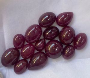 15 Rubíes Naturales de Kenia – Formas Mixtas Ovaladas y en Forma de Pera, Gemas Rojas para Joyería - Product Image 1