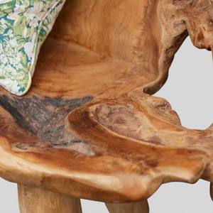 Banco de Raíz de Teca Sólida con Certificación FLEGT, Tallado a Mano con Borde Natural, Muebles de Jardín para Resorts de Lujo y Ecológicos - Product Image 5