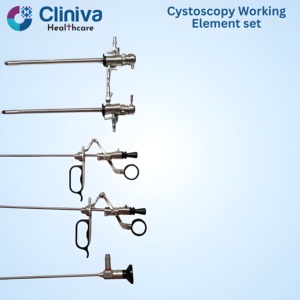 Ensemble d'éléments de travail pour cystoscopie, bipolaire passif à double tige, compatible avec les instruments chirurgicaux en acier inoxydable de qualité médicale - Product Image 5