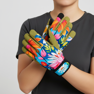 Guantes de Jardinería Ligeros con Diseño Floral para Mujer, Cómodos, Transpirables, con Palma de Microfibra y Dorso de Spandex, Resistentes a Espinas - Product Image 4