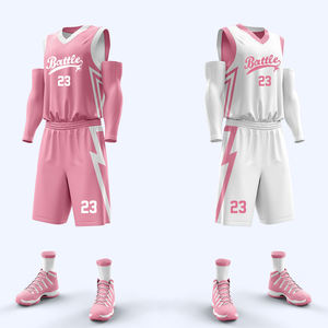Ensemble de maillot et short de basket-ball réversible par sublimation, uniformes d'équipe double face pour hommes, vêtements de sport de basket-ball personnalisés - Product Image 1