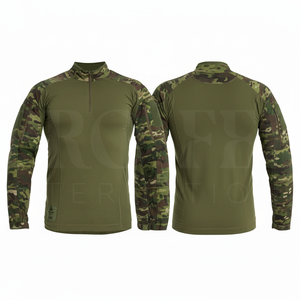 Chaqueta Clásica con Patrón de Camuflaje Personalizado de Marca Privada, Chaqueta de Camuflaje Personalizada de Manga Larga con Cuello Alto, Abrigos Duraderos de Poliéster - Product Image 2