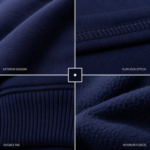 Ensemble de survêtement molletonné pour homme, coupe ample à épaules tombantes, 100 % coton molletonné 460 GSM, par le fabricant de vêtements de sport - Product Image 4