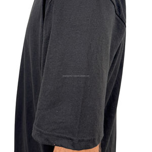 Camiseta de peso pesado de alta calidad, camiseta lisa en blanco para hombre, superventas 2025, camiseta de manga corta de gran tamaño de algodón personalizada 100% - Product Image 5