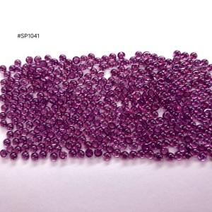 Lot de pierres précieuses en rhodolite AA de qualité 3A, forme ronde cabochon, 3,00 mm au total, 76,67 carats, pierres rose intense pour bijoux personnalisés - Product Image 2