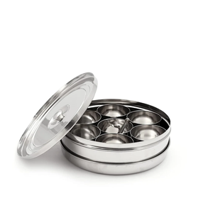 Square Stainless Steel Spice <b>Box</b> <b>Herb</b> Storage Container Durable Steel Organizer Best Selling Sale - Product Image 4