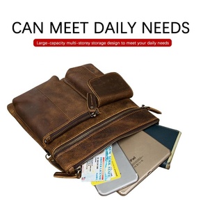 Sac messager en cuir léger et élégant, fait main, résistant au vent, multi-poches, durable, pour femme - Product Image 3