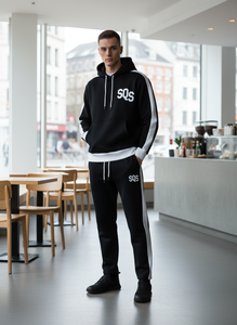 Custom 450 GSM High Quality Wholesale Factory Heavyweight Cotton Sun Faded Men Stacked Joggers Flared <b>Sweatpants</b> <b>Set</b> - Product Image 3