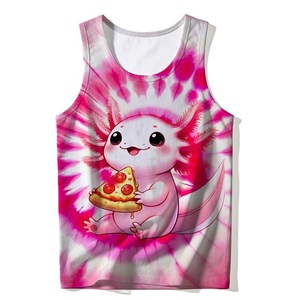 Tops Tanktops 100% cotton s/j 160 gsm solid color, colorful, digital print casual style printed casual supplier from Bangladesh. - Product Image 2