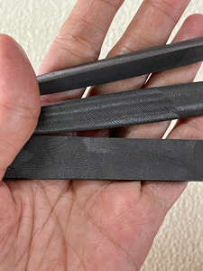 FACTORY PRICE Set 3 Types 200mm D20 7mm Thickness Triangle Needle Files Industrial DIY Custom Jewelry <b>Tools</b> Smooth Cut Tapered - Product Image 2