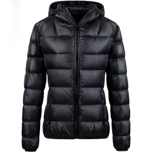 Women Puffer <b>Jacket</b> High Quality Nylon Polyester Fabric Quilted Panels Warm Padding Custom Logo Design Puffer - Product Image 1