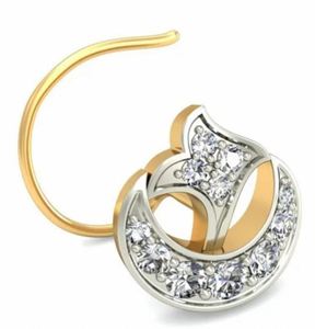 Piercing de nez en diamant léger de qualité supérieure, confortable à porter toute la journée, durable, provenant d'un fournisseur indien. - Product Image 1